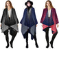 Women's Poncho Cape Stylish Cloak Scarf Shawl Oversize Shawl Wrap for Women Solid Gradient