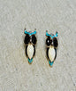 Cute Earrings Stud Owl Colourful