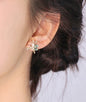 Earring Floral Bouquet Stud Earrings Handmade Flower Stud