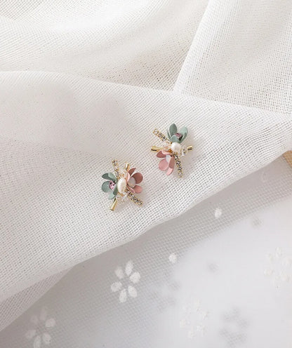 Earring Floral Bouquet Stud Earrings Handmade Flower Stud