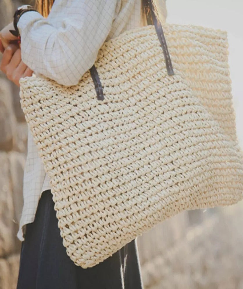 straw tote bag 