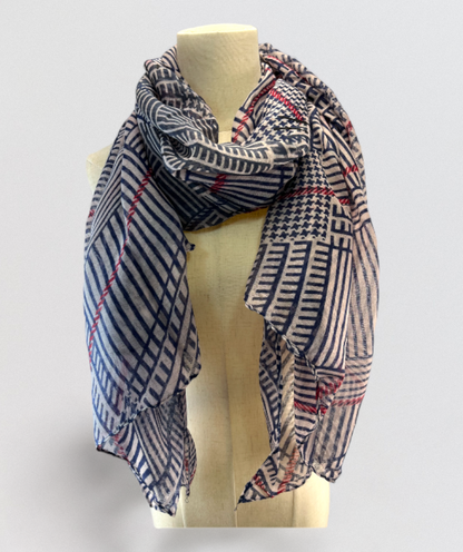 Scarf For Women Long Elegant Geometry