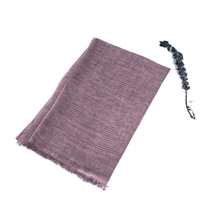 Scarf For Women Long Linen Cotton Hemp Wrap