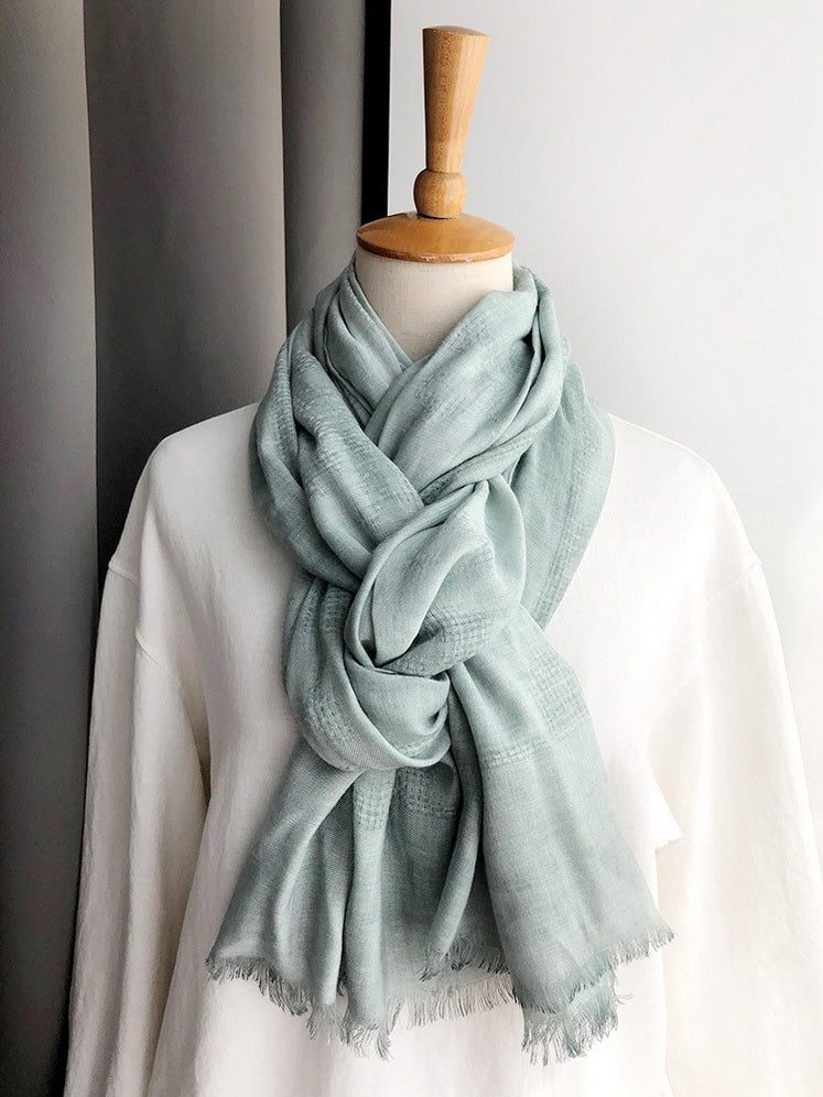 Scarf For Women Long Linen Cotton Hemp Wrap