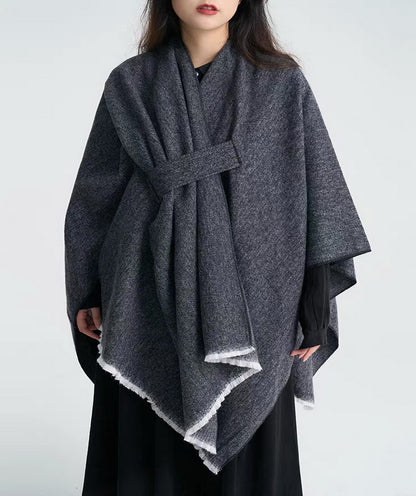 Women's Shawl Wrap Open Front Poncho Cape Cross Cardigan Poncho