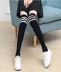 Womens Knee High Socks Cotton Striped