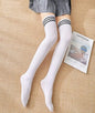 Womens Knee High Socks Cotton Striped