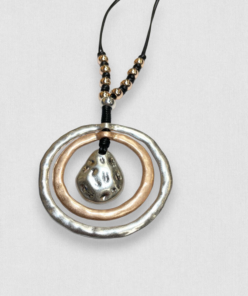 Long Sweater Necklace for Women Pendant Necklace Teardrop Circles