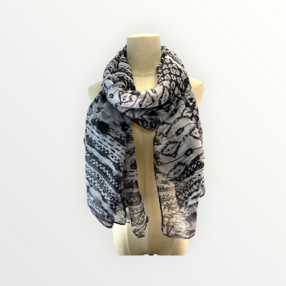 Scarf For Women Long Ethnic Boho Print