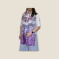 Scarf For Women Silky Touch Floral Gradient