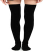 Womens Knee High Socks Cotton Plain