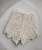 Women Summer Shorts Elastic Waist Lace Crochet Short Pants