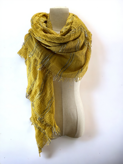 Women Soft Cotton Hemp Scarf Shawl Long Scarves, Scarf and Wrap, Head Scarves