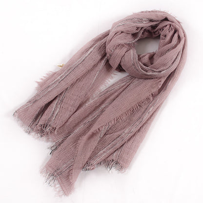 Women Soft Cotton Hemp Scarf Shawl Long Scarves, Scarf and Wrap, Head Scarves