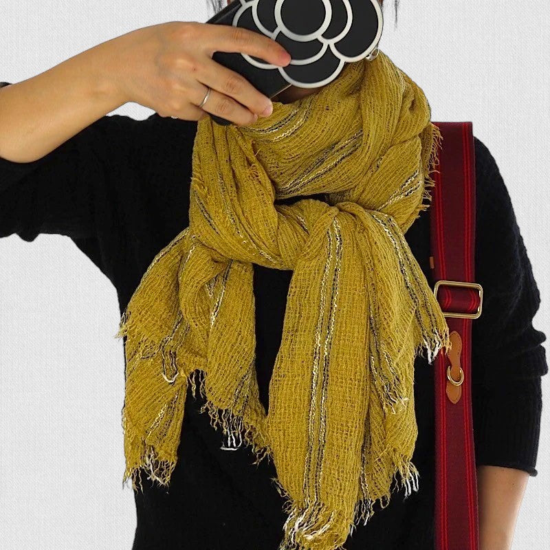 Women Soft Cotton Hemp Scarf Shawl Long Scarves, Scarf and Wrap, Head Scarves