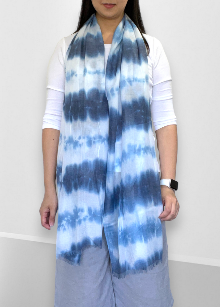 Scarf Soft Lightweight Tie Dye Multicolour