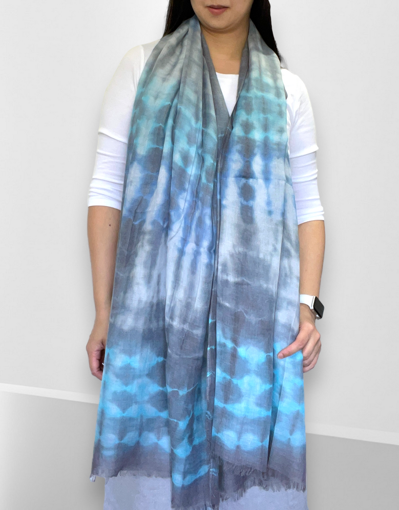 Scarf Soft Lightweight Tie Dye Multicolour