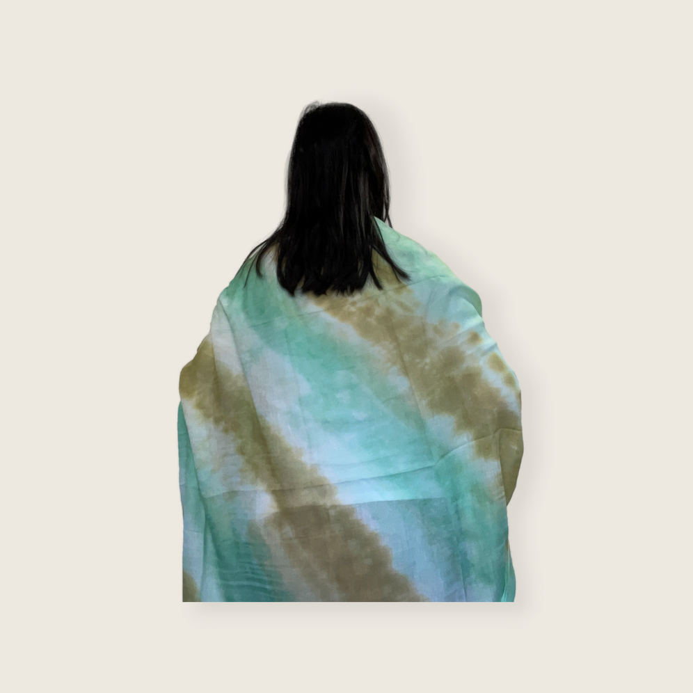 Scarf Soft Lightweight Tie Dye Multicolour