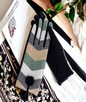 Winter Gloves Women, Touch Screen Gloves Winter Warm Fleece Lined Zigzag Pompom