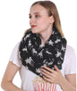 Lightweight Circle Infinity Scarves Moose Print Shawl Wrap Scarf For Women And Men