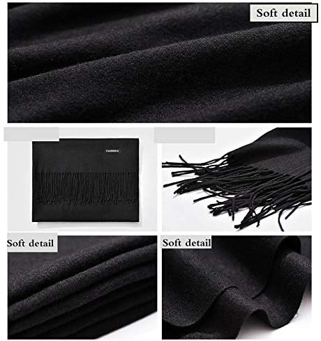 Winter Cashmere Wool Scarf Pashmina Shawl Wrap for Women