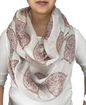 Lightweight Circle Infinity Scarves Vintage Floral Shawl Wrap Scarf For Women