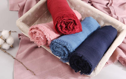 Cotton Linen Scarf Shawl Head Wrap Hijab Scarf For Women and Men Unisex