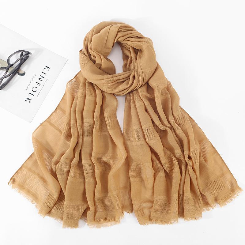Scarf Scarves Wraps Shawl Linen Cotton Scarf Women Solid Color Hijab Scarves  Shawls Plain Big Wrap Head Hair Scarf (Color : A, Size : 95 * 190cm) :  : Clothing, Shoes & Accessories