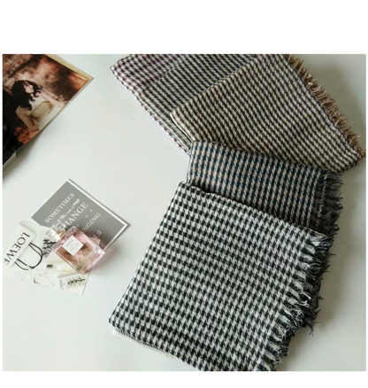 Scarf For Women And Men Lightweight Long Soft Houndstooth Plaid