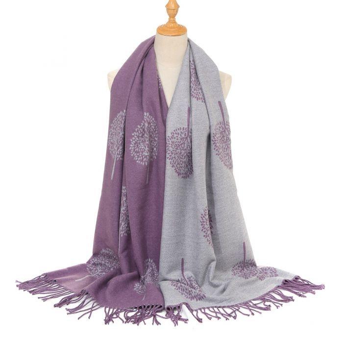 Cashmere Pashmina Shawls, Winter Reversible Blanket Scarves For Women Tree of Life