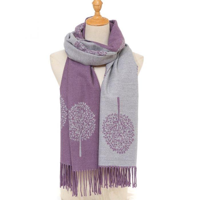 Cashmere Pashmina Shawls, Winter Reversible Blanket Scarves For Women Tree of Life