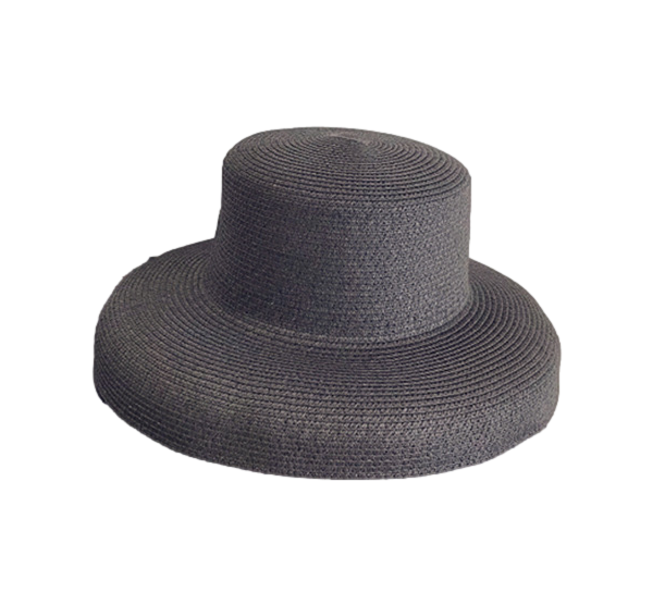 Women Wide Brim Summer Straw Sun Hat Crushable Beach Sun Hat for Ladies Travel Solid Plain Curved Brim