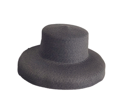 Women Wide Brim Summer Straw Sun Hat Crushable Beach Sun Hat for Ladies Travel Solid Plain Curved Brim