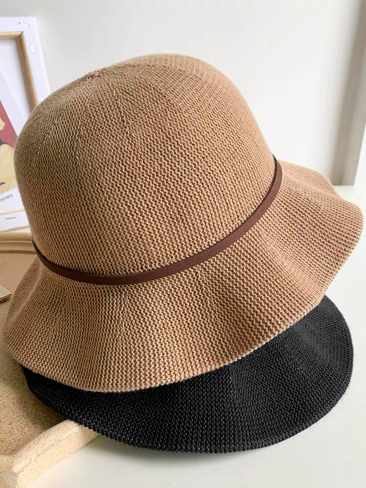 Women Summer Sun Hat Lightweight Breathable Foldable Beach Bucket Hat for Ladies Travel Linen Cotton