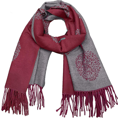 Cashmere Pashmina Shawls, Winter Reversible Blanket Scarves For Women Tree of Life