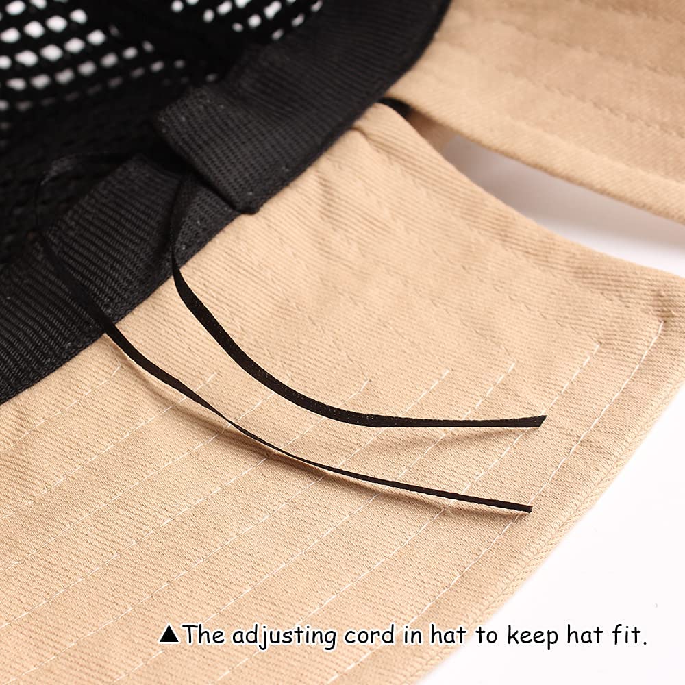 Women Wide Brim Hat Hollow Breathable Summer Bucket Hat Bow Lady’s Foldable Beach Sun Hat for Travel Mesh