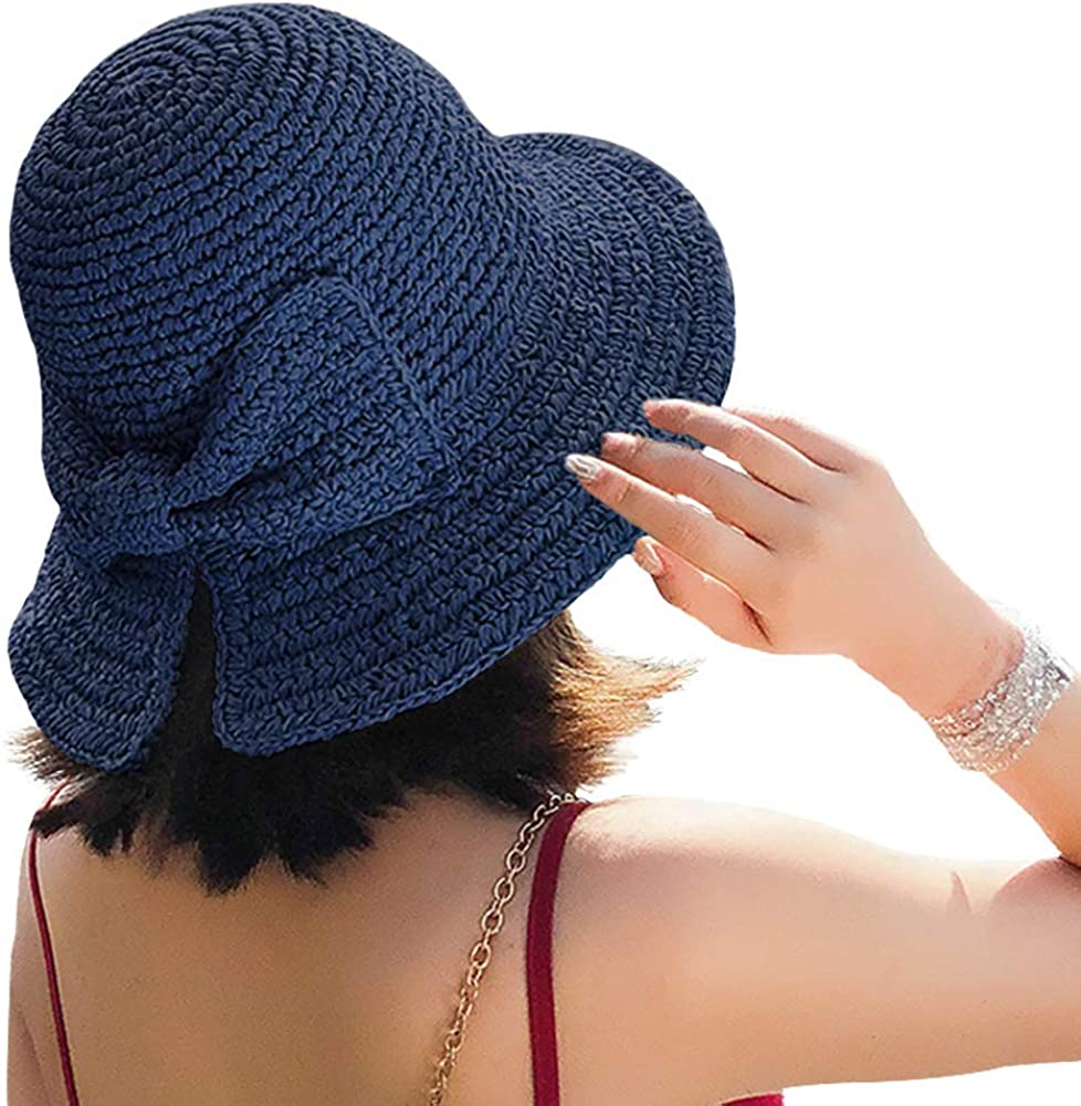 Summer straw hat for women foldable hat