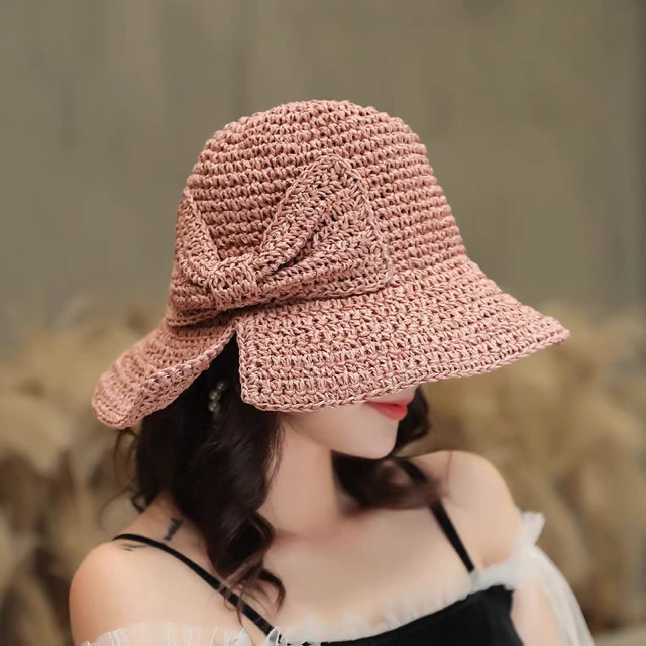 Foldable Women Straw Sun Hat Summer Beach Hat