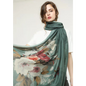 Scarf For Women Lightweight Floral Flower Scarf Shawl Soft Elegant Vintage