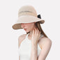 foldable summer UV straw hat for ladies