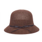 Women Summer Sun Hat Lightweight Breathable Foldable Beach Bucket Hat for Ladies Travel Linen Cotton