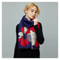 Cashmere Pashmina Shawls, Winter Reversible Blanket Scarves For Women Flower