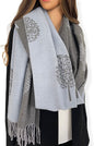 Cashmere Pashmina Shawls, Winter Reversible Blanket Scarves For Women Tree of Life