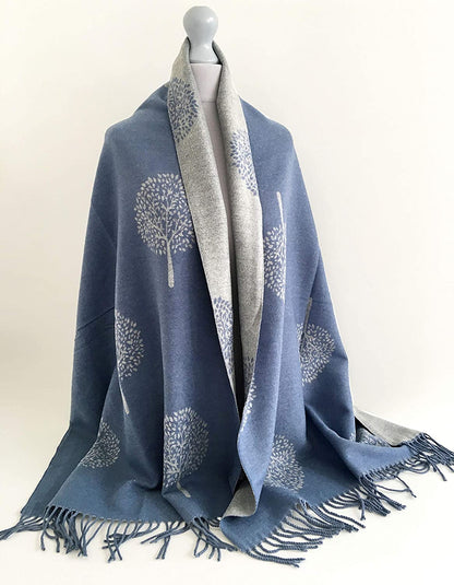 Cashmere Pashmina Shawls, Winter Reversible Blanket Scarves For Women Tree of Life